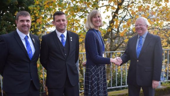 England - Freemasons make generous donation to South Lakeland hospice