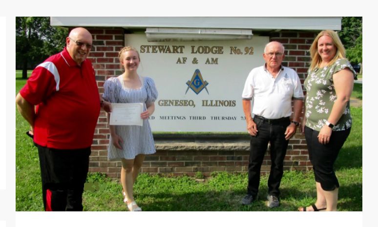 Illinois/U.S. - Geneseo grad receives Illinois Masonic Grand Lodge Scholarship
