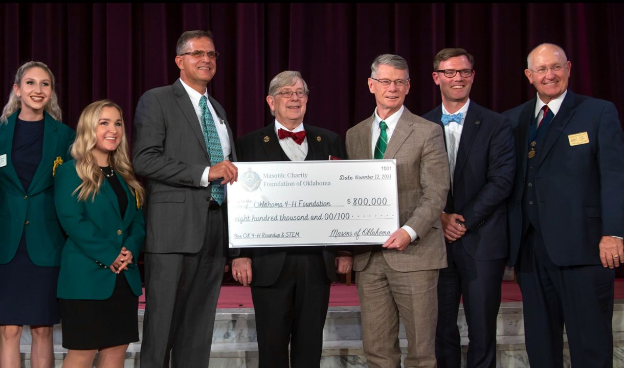 Oklahoma/U.S. - Masonic Charity Foundation of Oklahoma gifts $800,000 to Oklahoma 4-H Foundation