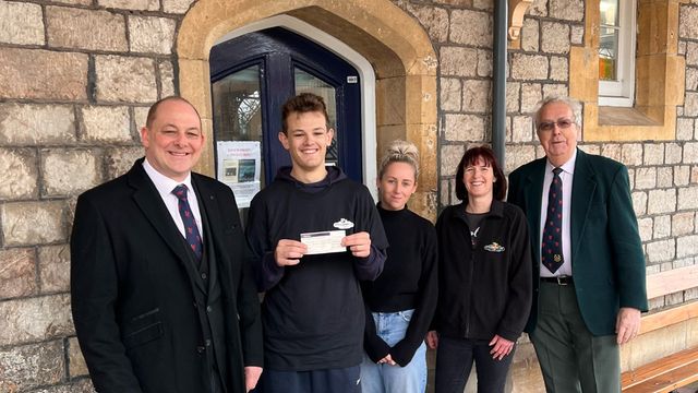 Somerset/England - Freemasons donate to the Strawberry Line project