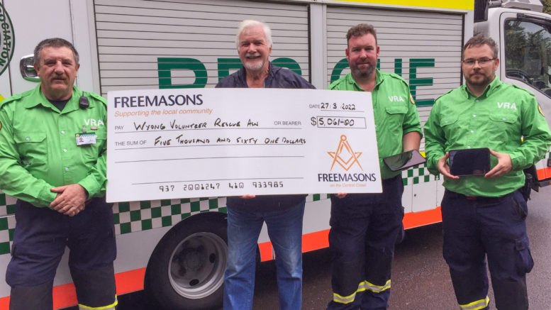 New South Wales/Australia - Freemasons support Volunteer Rescue Squad