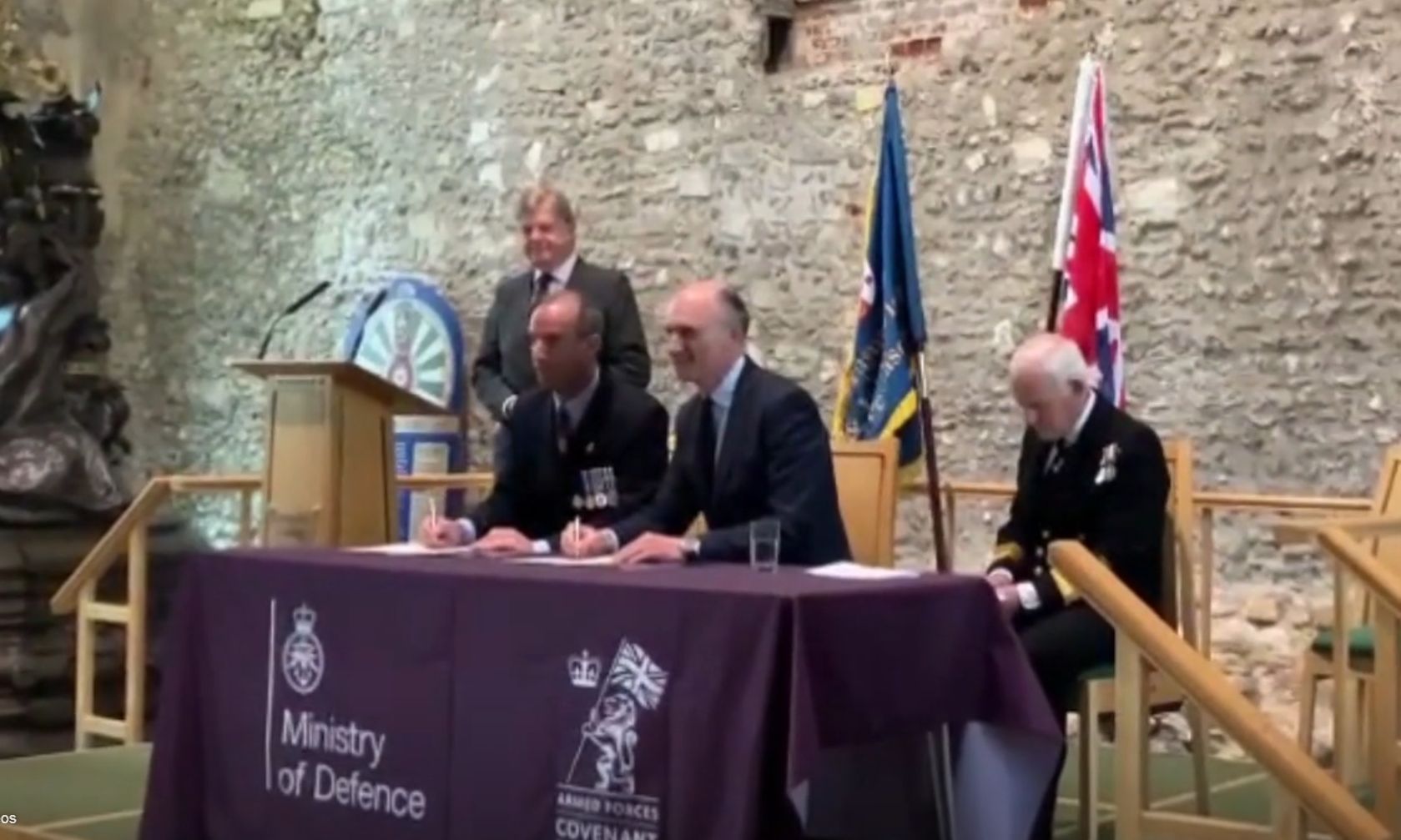 Hampshire/England - Freemasons cement relationship with military by signing Armed Forces Covenant