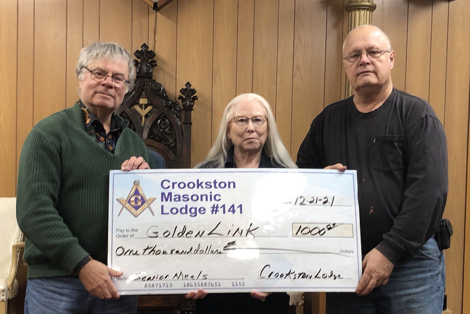 Minnesota/U.S. - Crookston Freemasons and Shriners made multiple donations