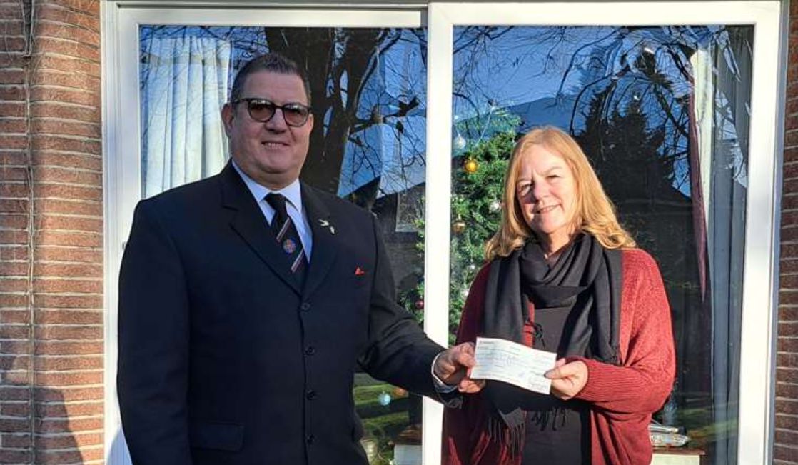 Lincolnshire/England - Freemasons’ Welland Lodge backed The Lighthouse Project with pre-Christmas gift
