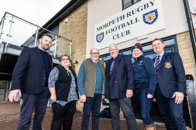 Northumberland/England - Morpeth Rugby Club boosted by donation from Freemasons