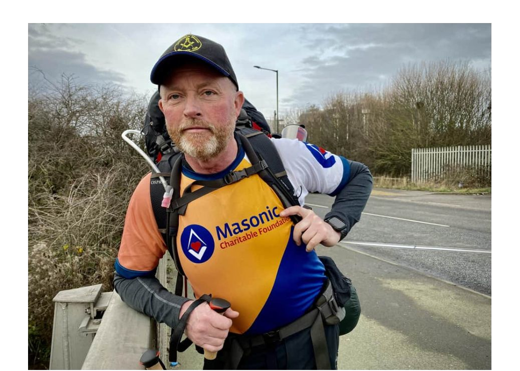 Lincolnshire/England - 7,000 miles walk to raise £100,000 for Freemasons’ charity