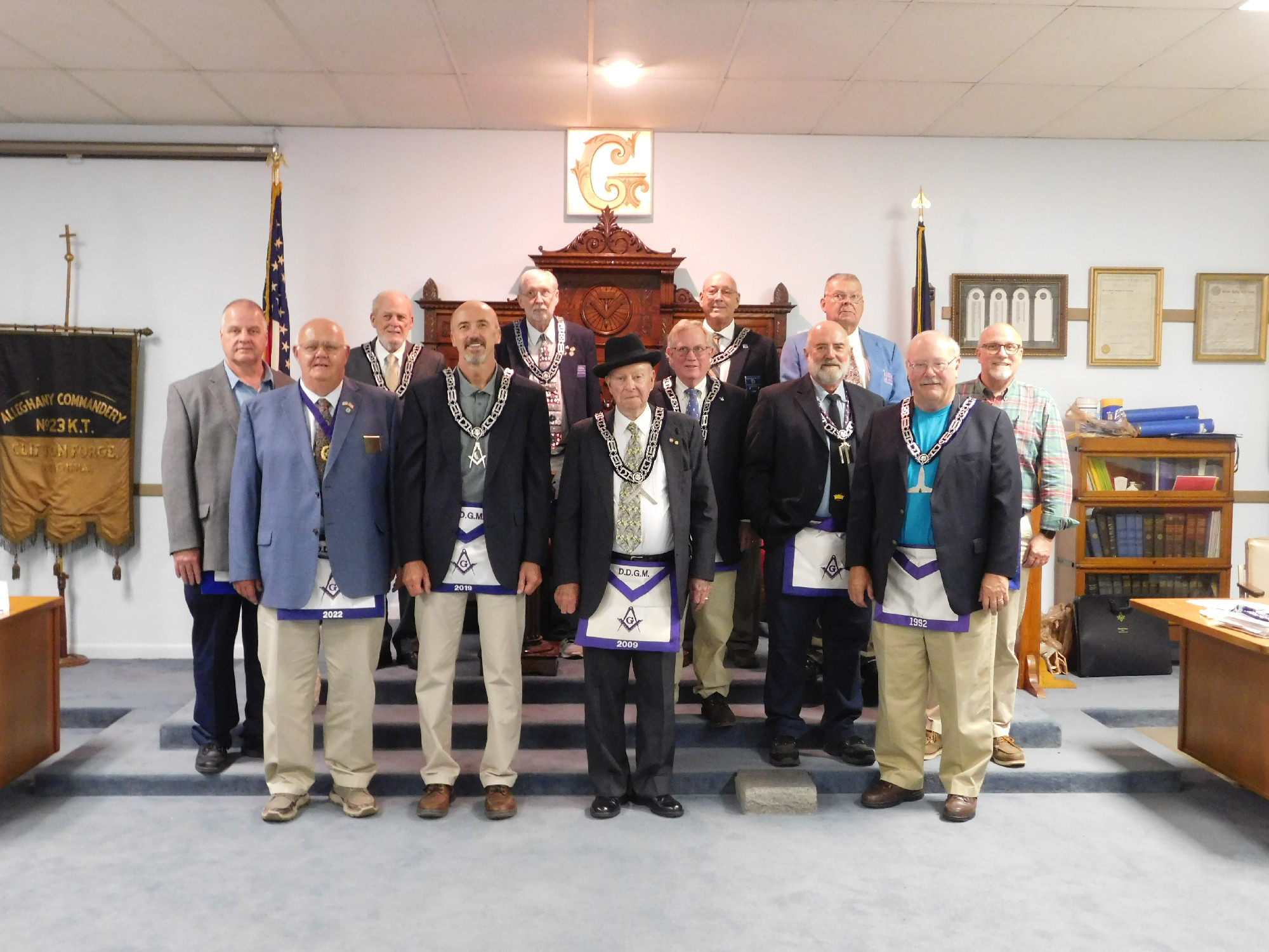 Virginia/U.S. - Clifton Forge Masonic Lodge #166 recognizes Past Masters