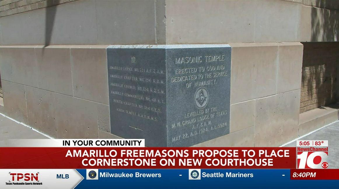 Texas/US - Amarillo Freemasons propose to place cornerstone on new Potter County Courthouse