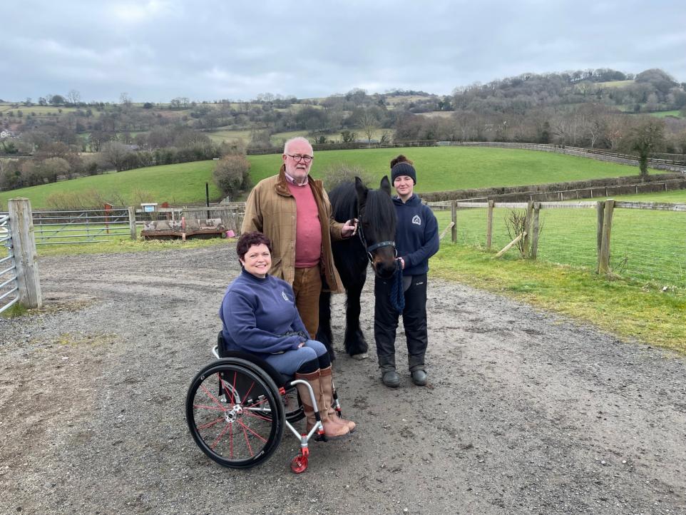 North Wales - Freemasons donates £10,000 to Clwyd Special Riding Centre