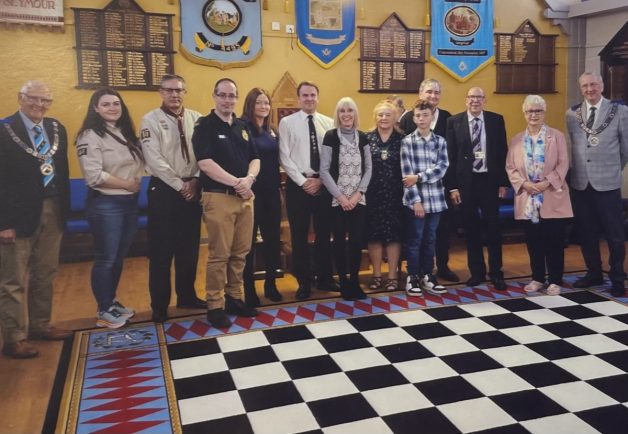 Warwickshire/England - Charities' joy as Redditch Freemasons hand out cheques