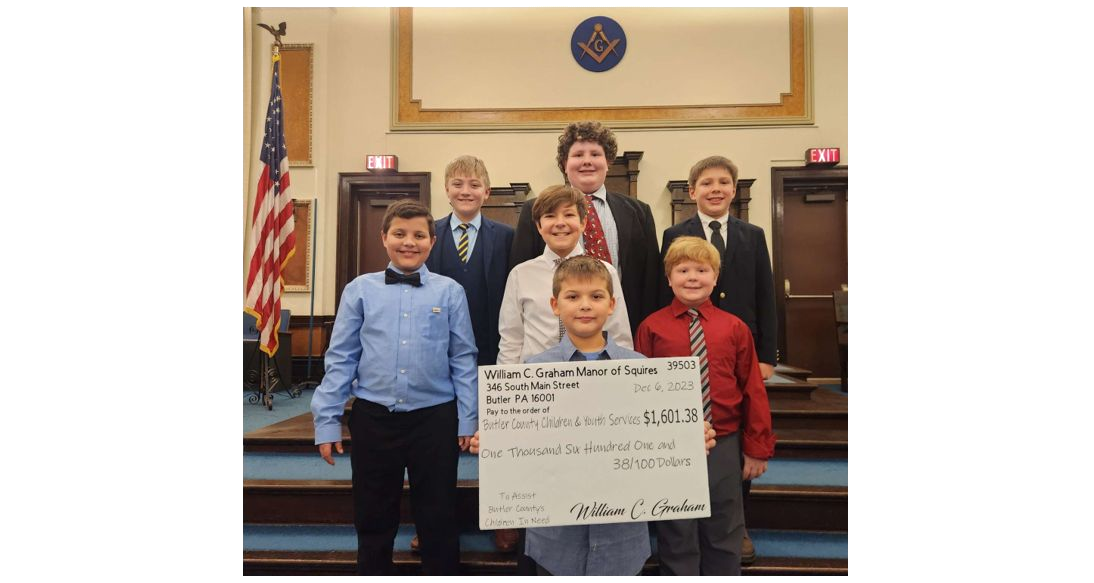 Pennsylvania/US - Masonic youth organization gives $1,600 to other youths