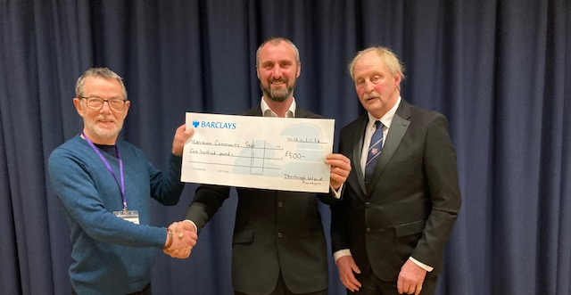 North Yorkshire/England - Freemasons donate to community shed project