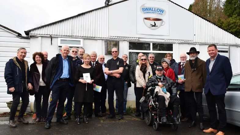 Somerset/England - Freemasons Donate £5,000 to SWALLOW Charity for Forest Group Project