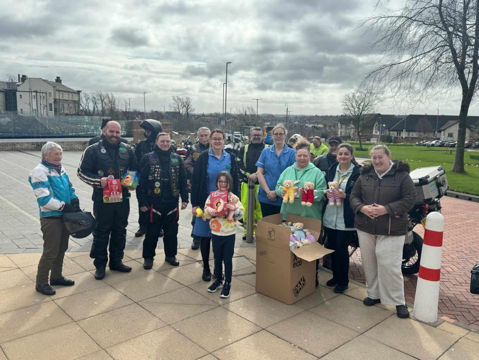 Cumbria/England - Freemasons deliver Easter eggs to Cumbrian children