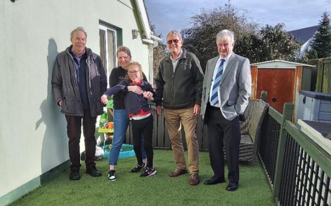 Wales - Pembrokeshire Freemasons fund safe area for disabled teen