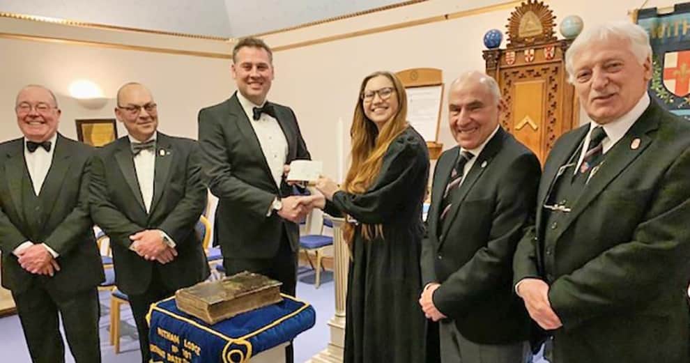Lincolnshire/England - Surprise donation for Shine from Freemasons