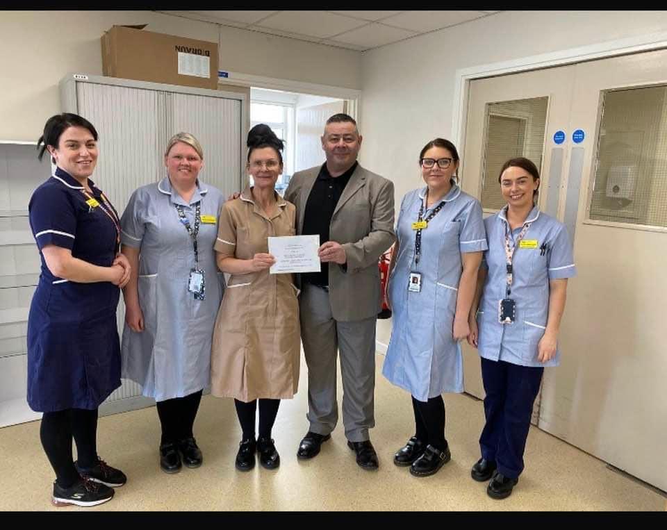 Cumbria/England - Freemasons donate £500 to West Cumberland Hospital